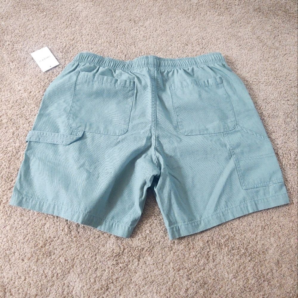 Forever 21 Men Woven Carpenter Shorts Size XL Green BRAND NEW WITH TAGS